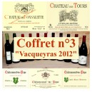 Coffret n°3 vins rouges "Vacqueyras" 2012 Château des Tours