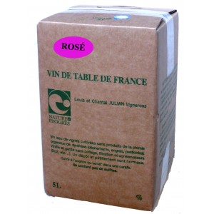 Rosé wine sulfite free 5L